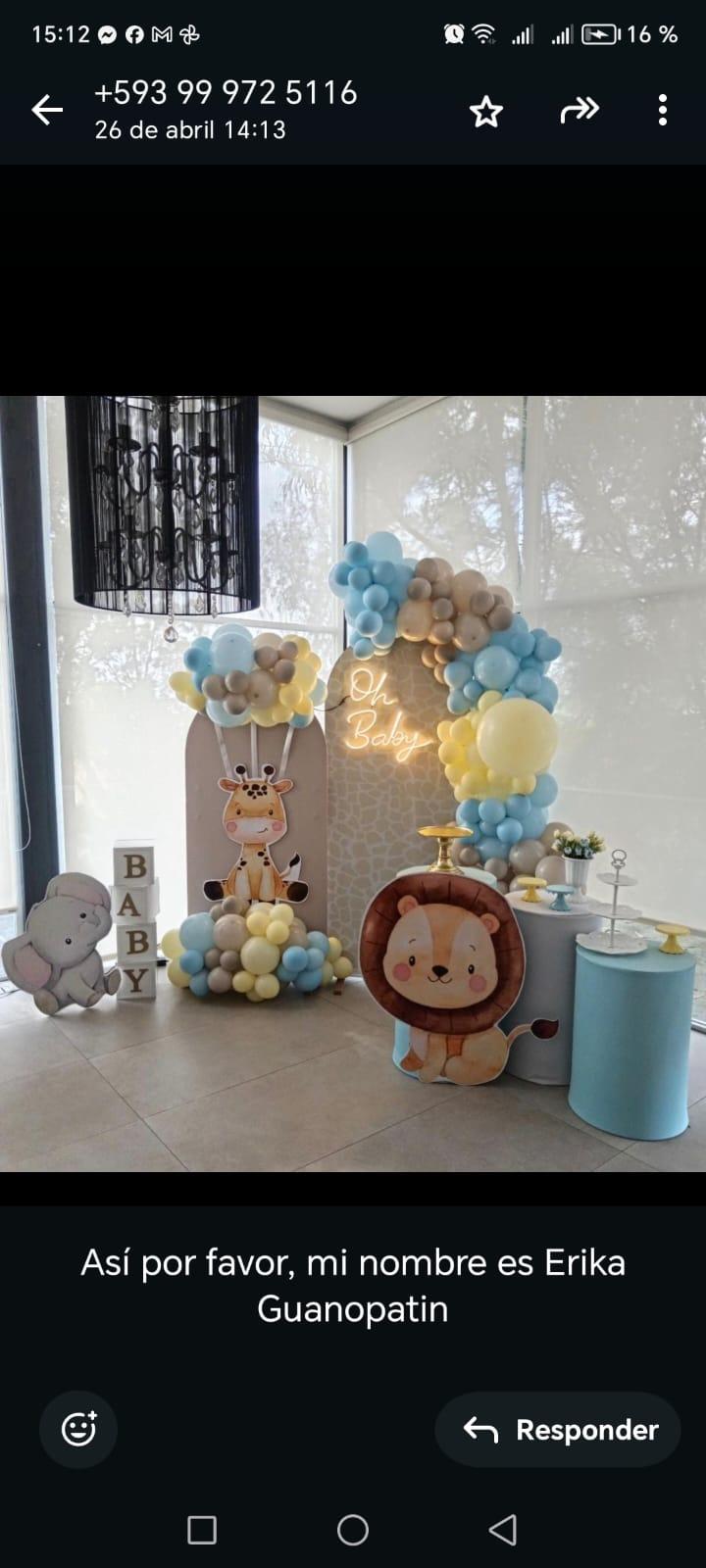 Decoración baby shower