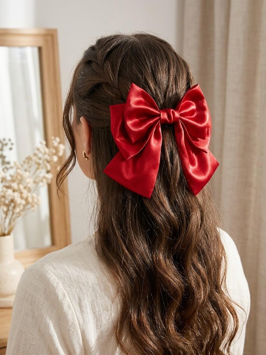 Lazos en satín para el cabello